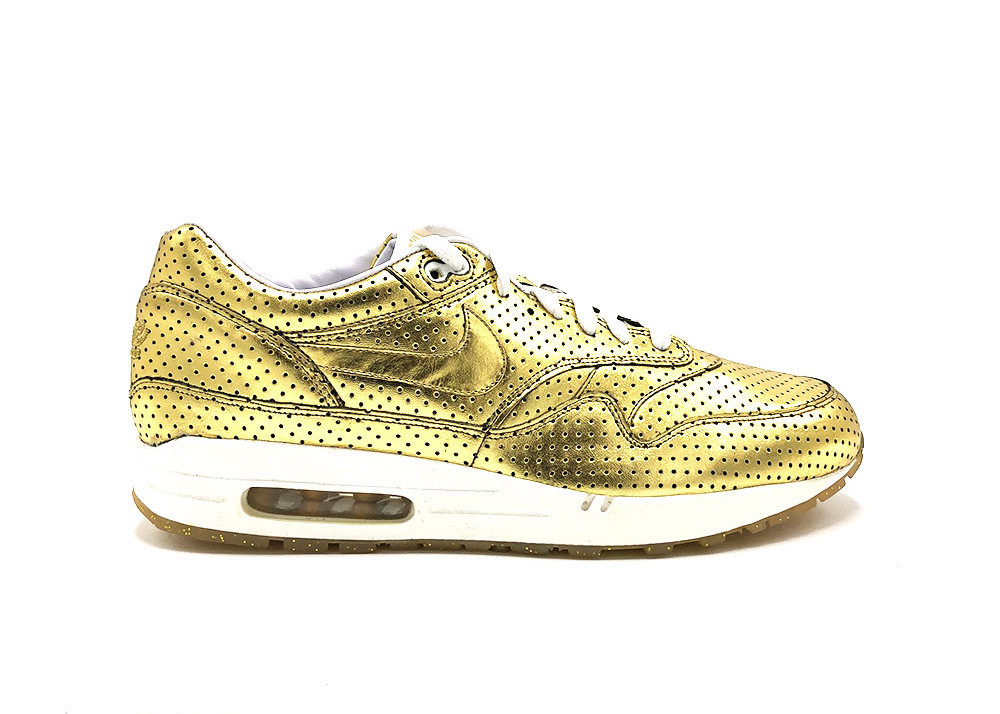 Men's Nike Air Max 1 Premium Opening Ceremony Sneakers in Metallic Gold/White | StockX