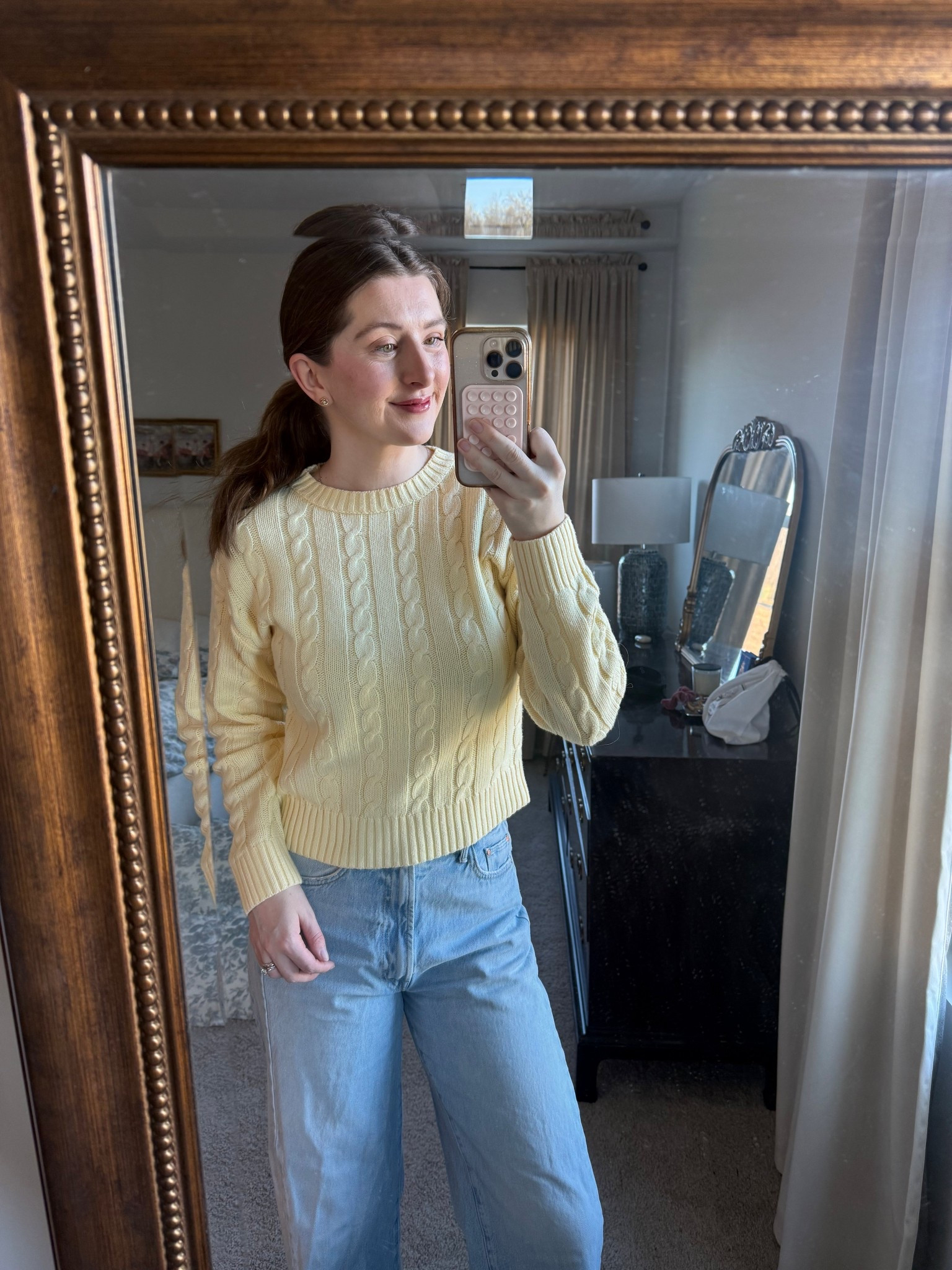 I found this fabulous butter yellow cable knit sweater at @Target I got an XS so that it’d be a little more form fitting. Also linked some pretty similar yellow sweaters!

#LTKootd #LTKSpringSale #LTKWorkwear