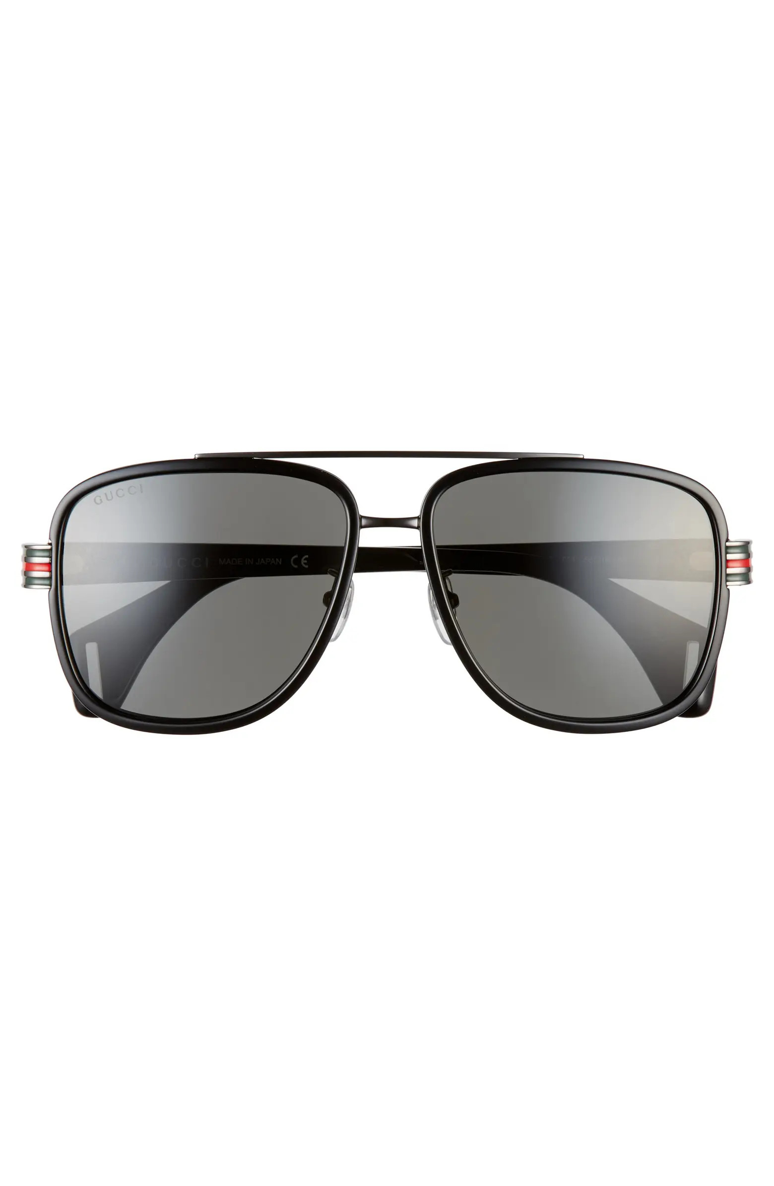 58mm Square Aviator Sunglasses | Nordstrom