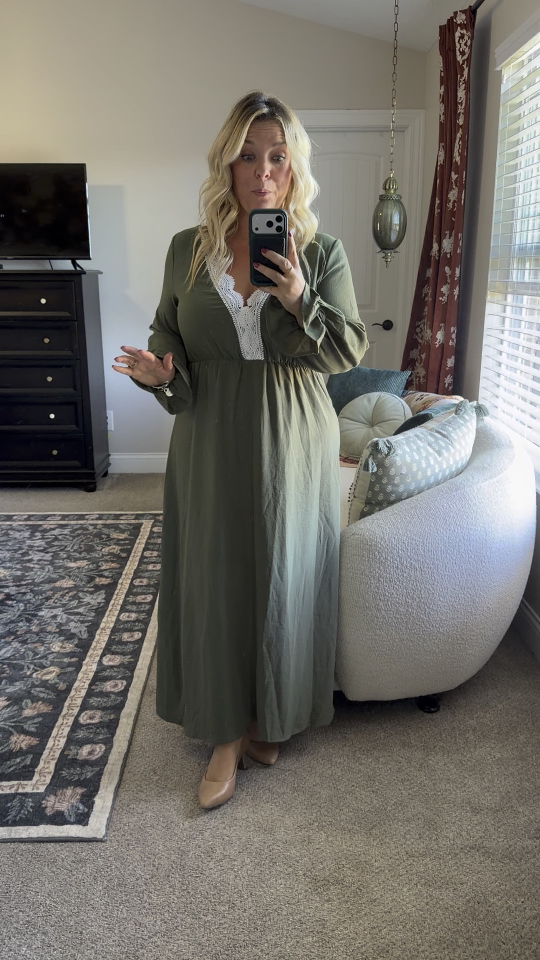 This long sleeve maxi dress is so perfect for family pics or thanksgiving gatherings! It’s from SHEIN & is SO GOOD but I returned a lot from my recent order so I also linked all the amazing finds I kept  from that order too in case you want to add anything else on! Wearing my true size large, I’m 5’2” so petite friendly too!  

#LTKPetite #LTKMidsize #LTKFindsUnder50