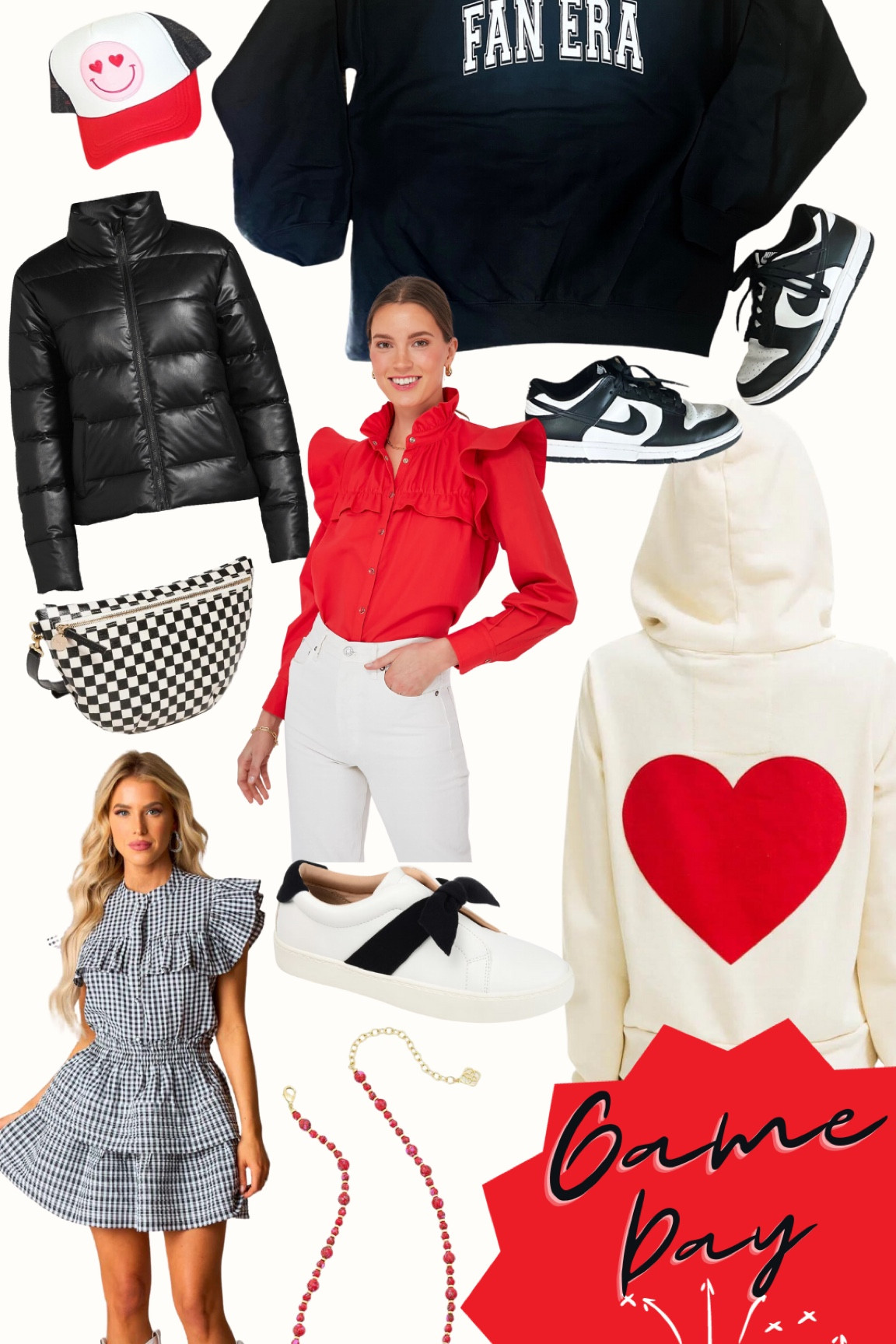 GAMEDAY ❤️🤍🖤 #collegegameday #gameday 

#LTKSeasonal #LTKU #LTKstyletip