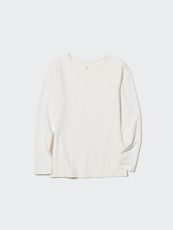 HEATTECH Extra Warm Cotton Crew Neck T-Shirt | UNIQLO (UK)