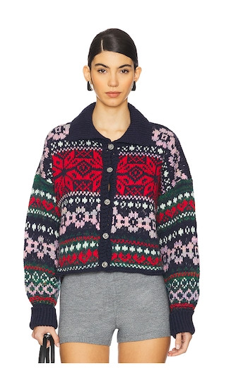 Free People Snowdrift Cardigan in Blue. - size L | Revolve Clothing (Global)