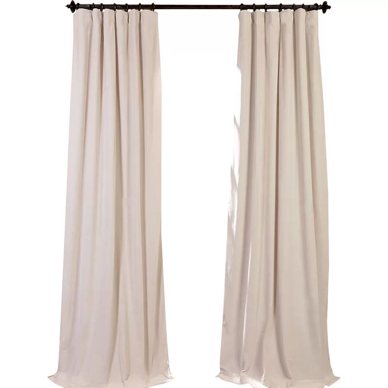 Albert Solid Blackout Thermal Rod Pocket Single Curtain Panel | Wayfair North America