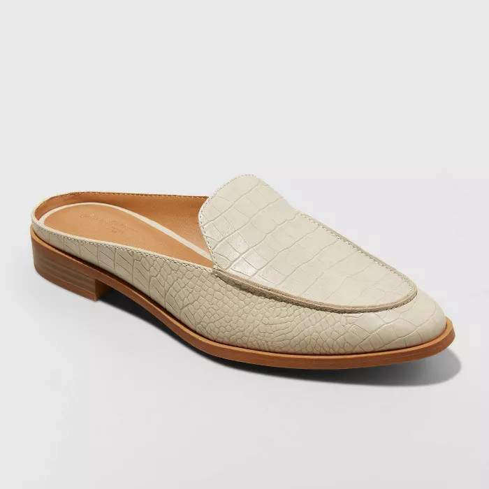 Women's Dekota Mules - Universal Thread™ Bone | Target