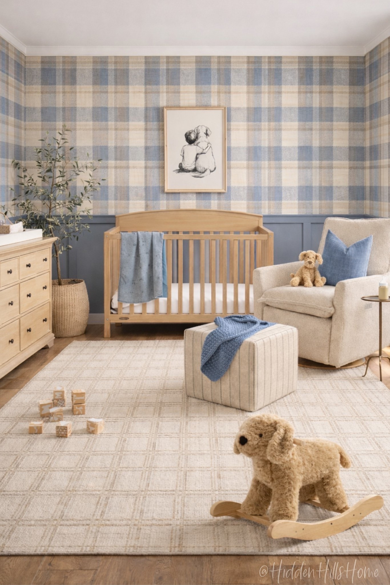 Nursery decor mood board, nursery design, crib, home decor ideas, baby room, baby boy nursery inspiration, nursery design, glider #baby