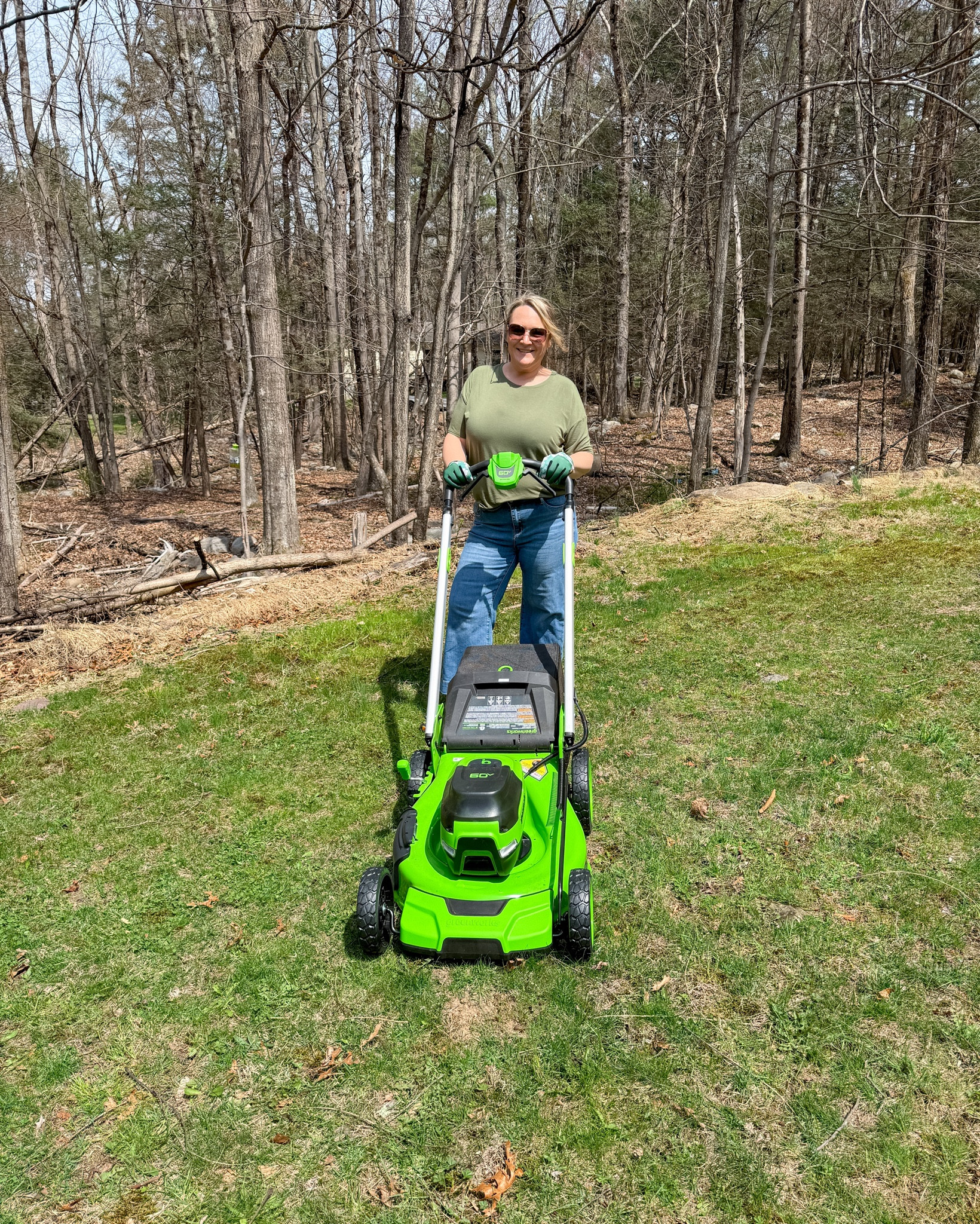 Greenworks 60V push lawnmower 🌿

#LTKHome #LTKActive #LTKSeasonal