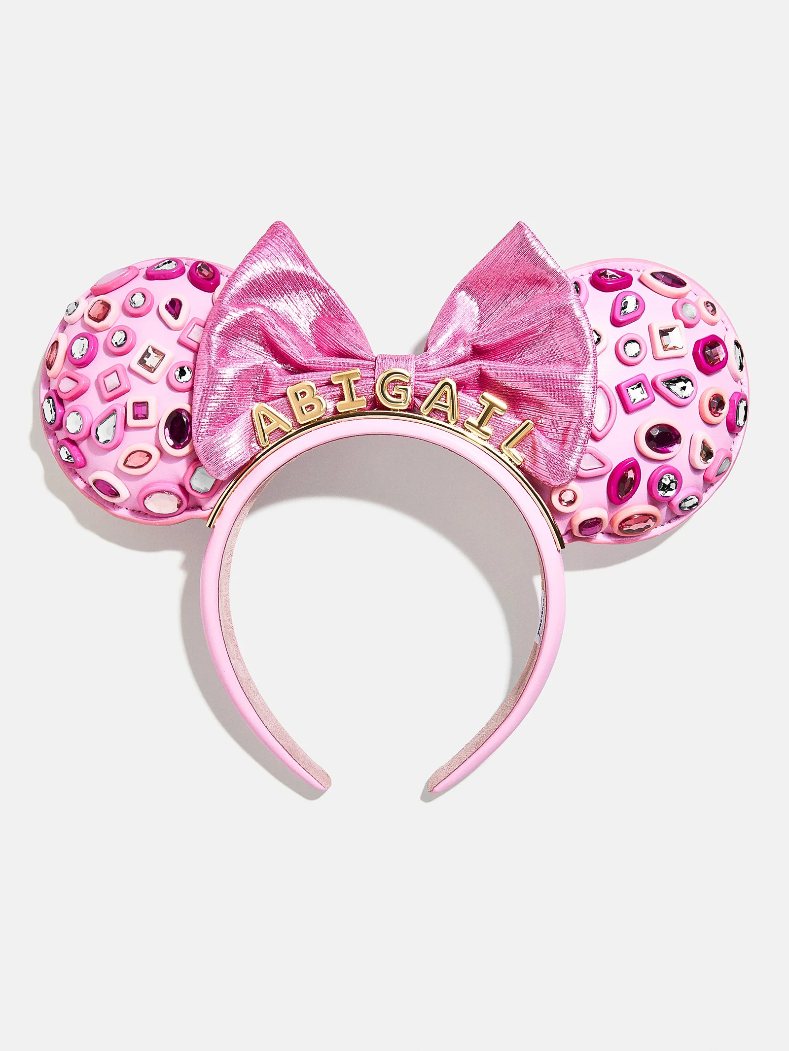 Disney Minnie Mouse Hot Pink Crystal Custom Ears Headband - Minnie Mouse Hot Pink Crystal Custom Ears | BaubleBar
