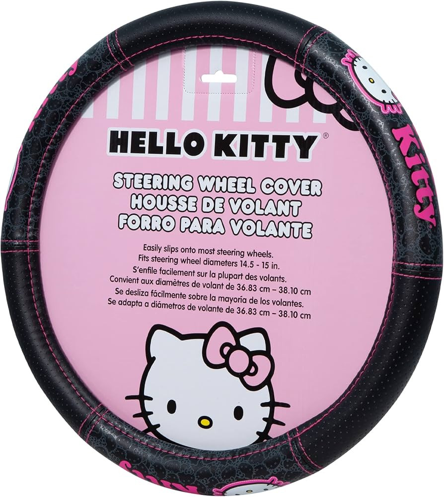 Plasticolor 006785R01 Hello Kitty Collage Speed Grip Steering Wheel Cover | Amazon (US)