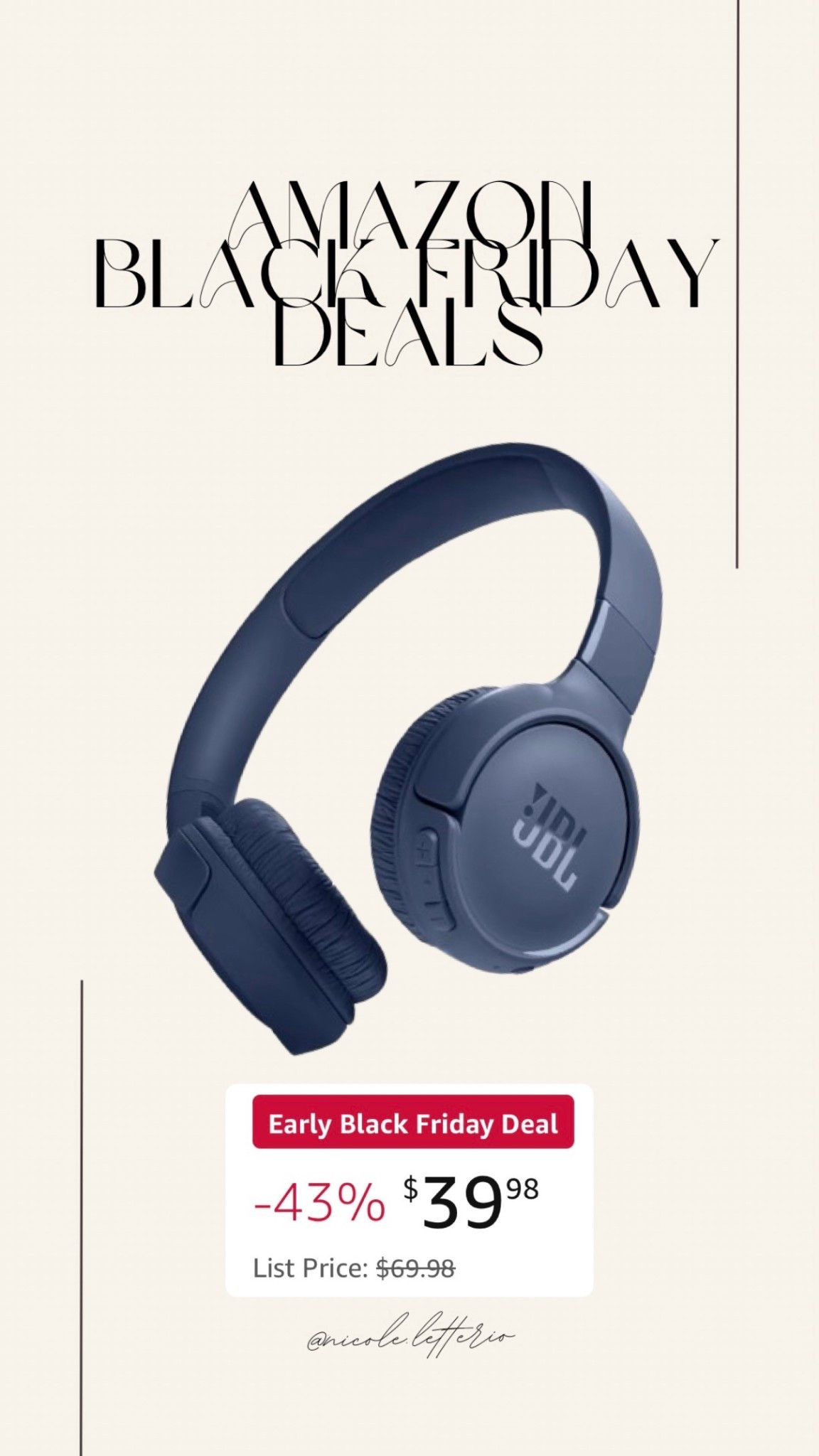 JBL wireless Bluetooth headphones on sale!! 43% off!! 

#LTKsale