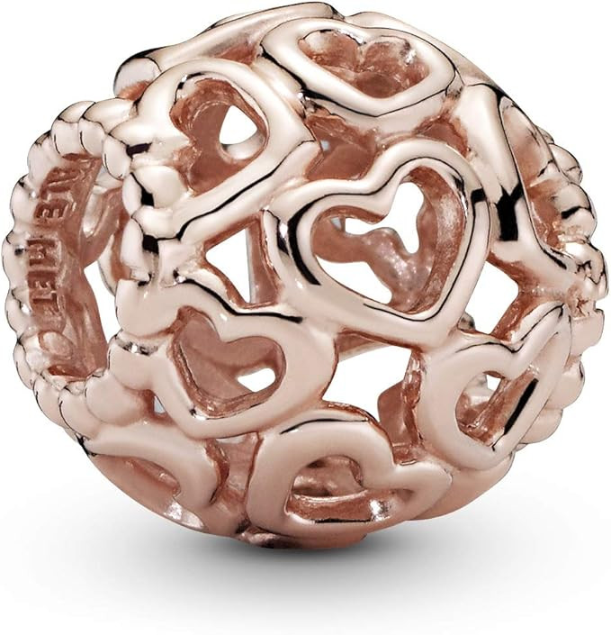 Pandora Jewelry Open Your Heart Pandora Rose Charm | Amazon (US)