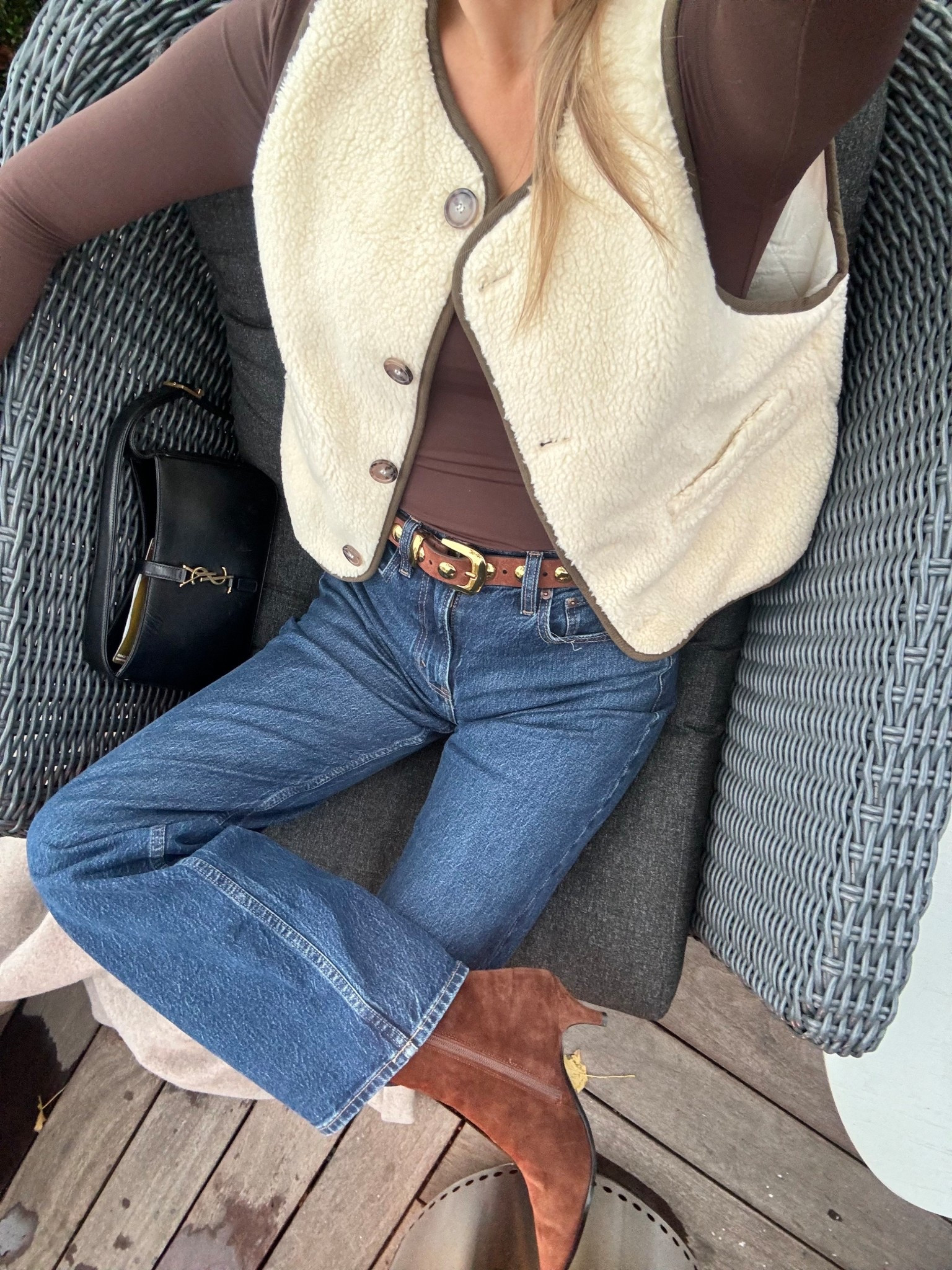 Wearing a 4 in the vest and small bodysuit!! 

#LTKStyleTip #LTKSeasonal #LTKFindsUnder100