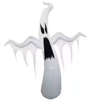 For Living Ghost LED Light-Up Airblown Inflatable, White Colour Changing , 12-ft, Self Inflating ... | Canadian Tire