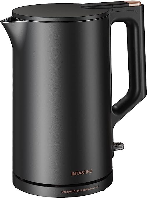 Amazon.com: Electric Kettle, INTASTING Double Wall Tea Kettle with Seamless Stainless Steel Inner... | Amazon (US)