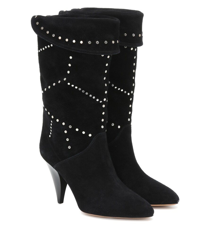 Lestee studded suede ankle boots | Mytheresa (INTL)