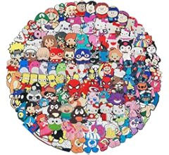 XQZHXQ 30,50,100 Pack Random Cartoon Anime Cute Charms Bulk for Kids Boys Girls,Shoe Charms Acces... | Amazon (US)