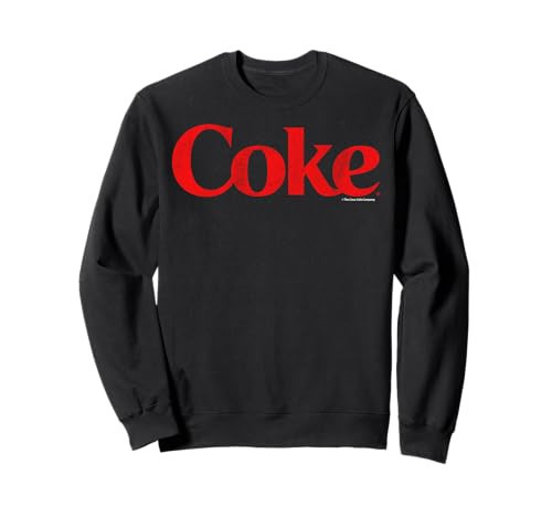 Coca-Cola Distressed Coke Logo Graphic Sweatshirt Sweatshirt | Amazon (US)