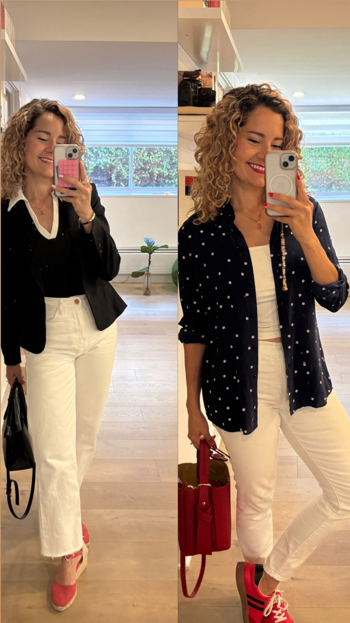 White jeans - 2 outfits 

#LTKstyletip #LTKjeans #LTKworkwear