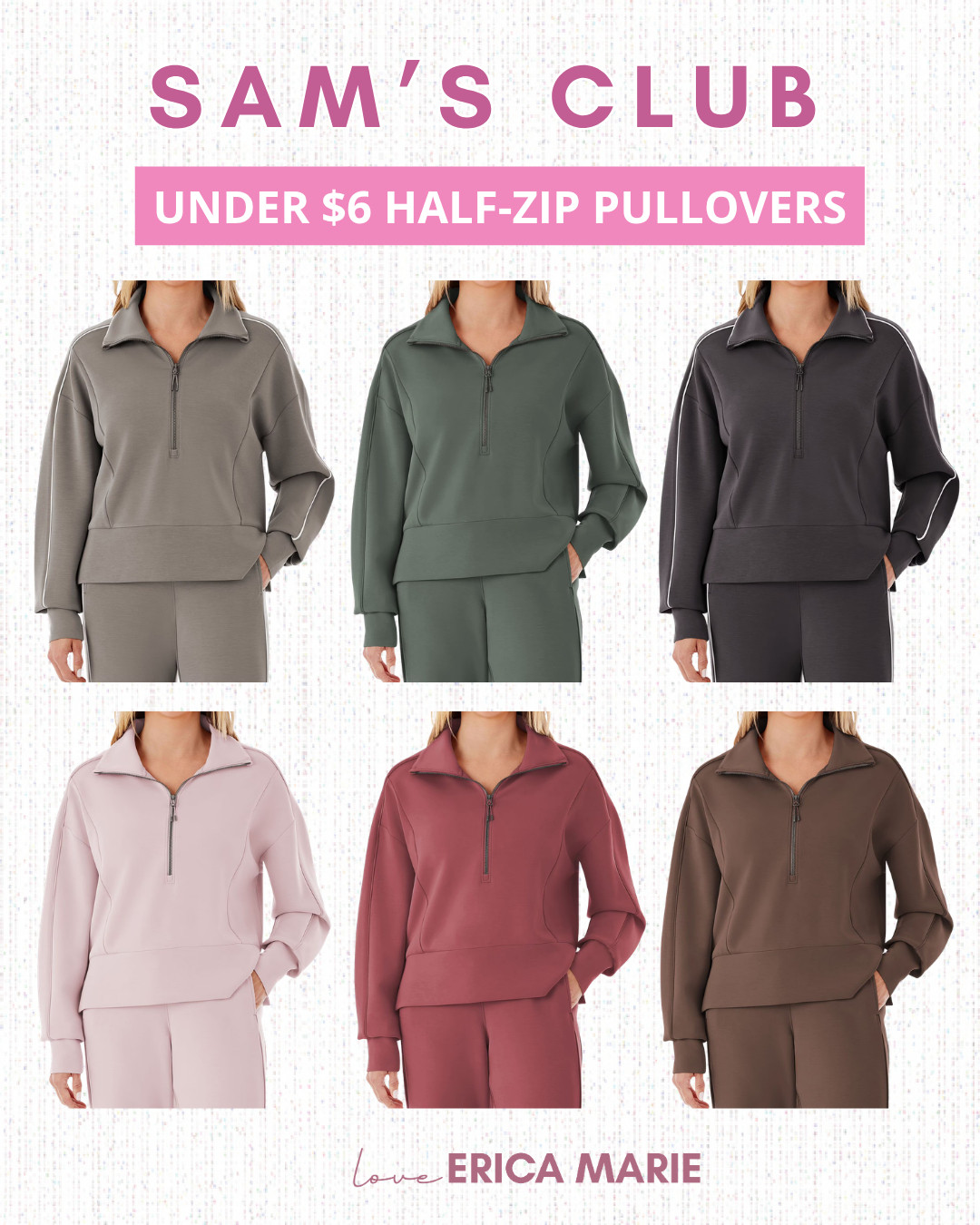 Hurry, these popular half-zip pullovers are selling out fast! Sizes are limited, so you’ll want to grab your favorite color right now before they are completely gone.

#HalfZip #Pullover #AthleisureStyle #FallFashion #CasualStyle #WardrobeEssentials #EverydayStyle 
 

 #LTKSaleAlert