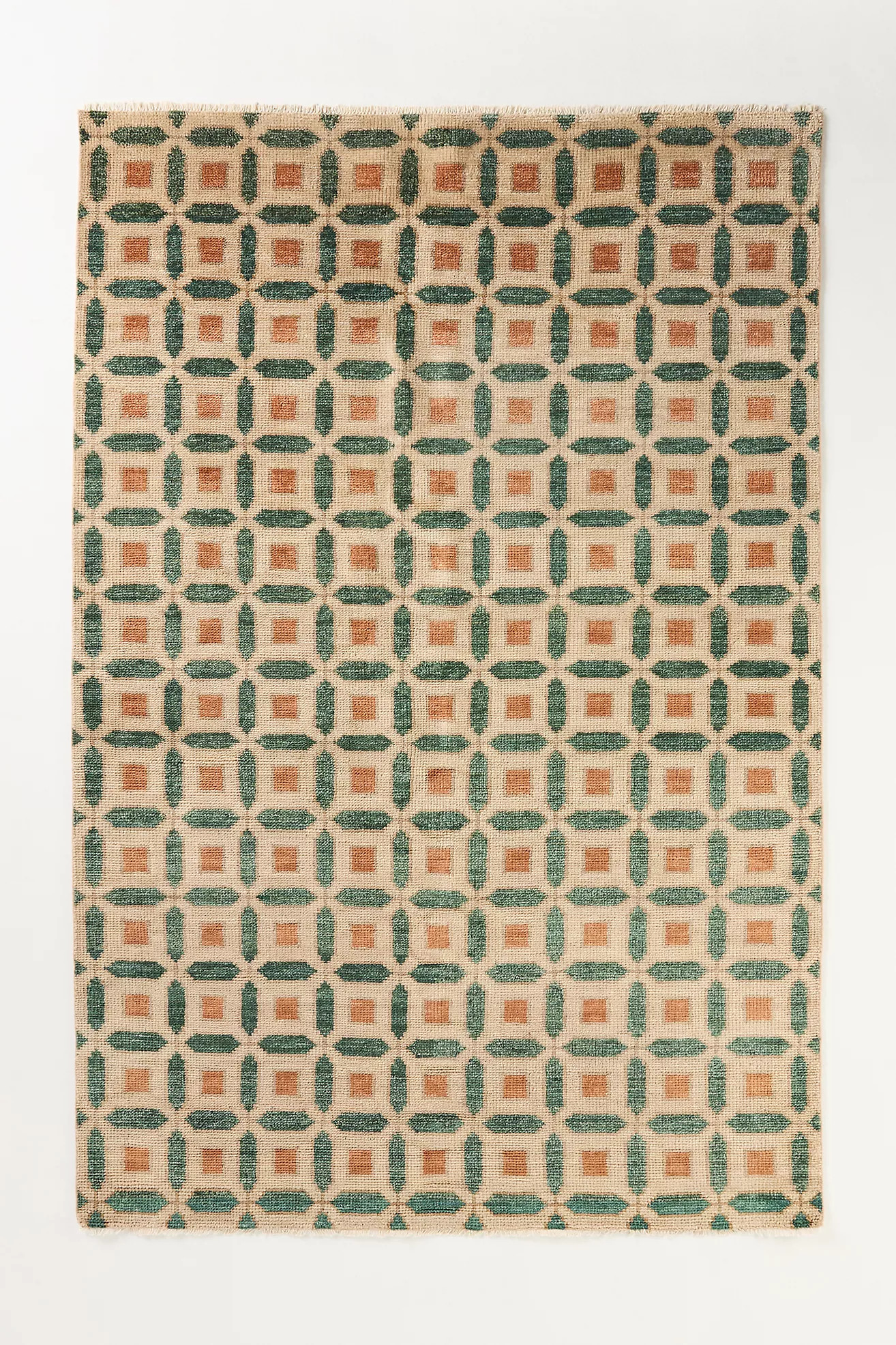 Hand-Knotted Geometric Wool Rug | Anthropologie (US)