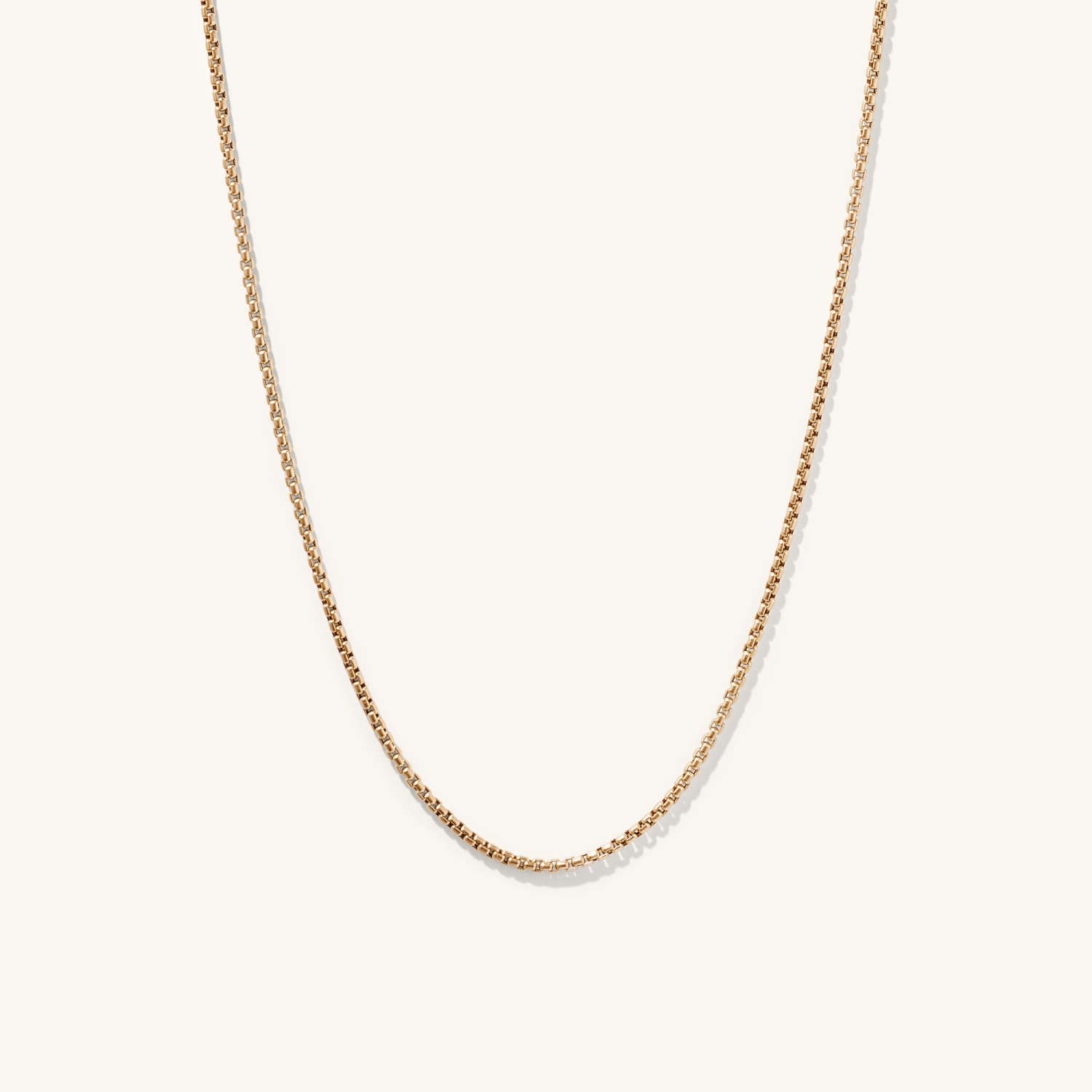 Round Box Chain Necklace | Mejuri (Global)