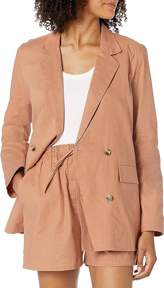 The Drop Women's Irene Loose-Fit Double Breasted Blazer | Amazon (US)
