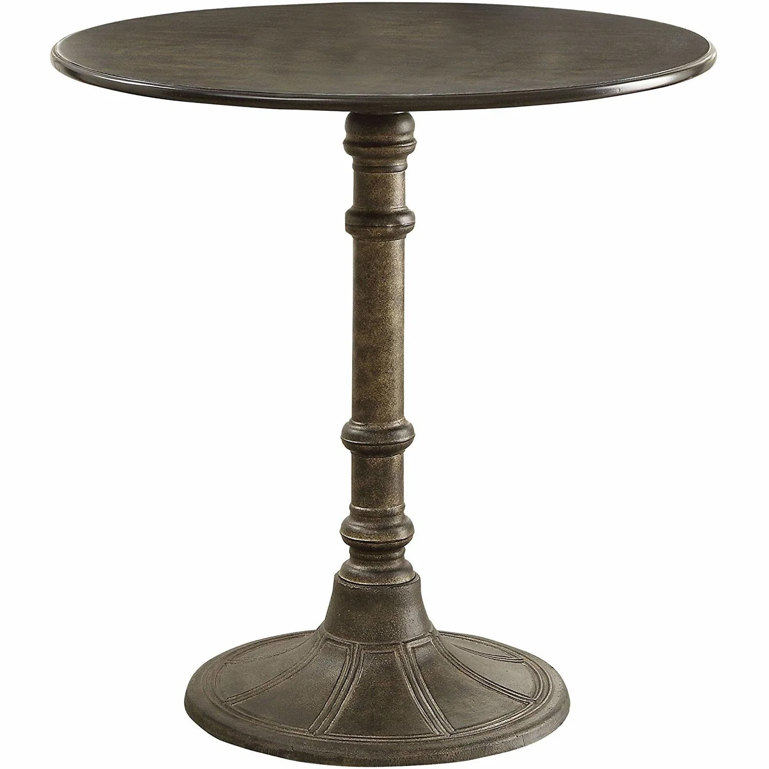 Coaster Oswego Traditional Round Wood Dining Table in Bronze | Walmart (US)