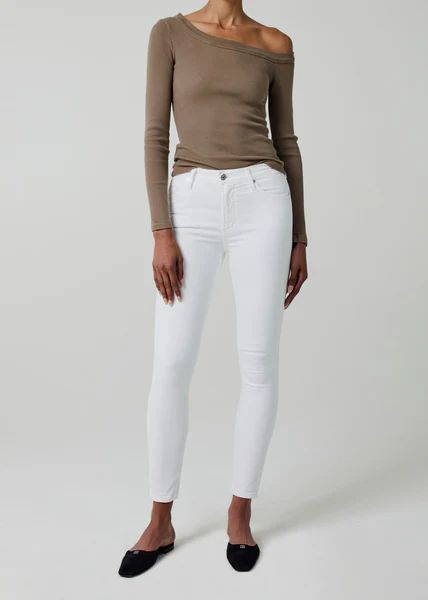 Rocket Ankle Mid Rise Skinny in White Sculpt | Citizens of Humanity