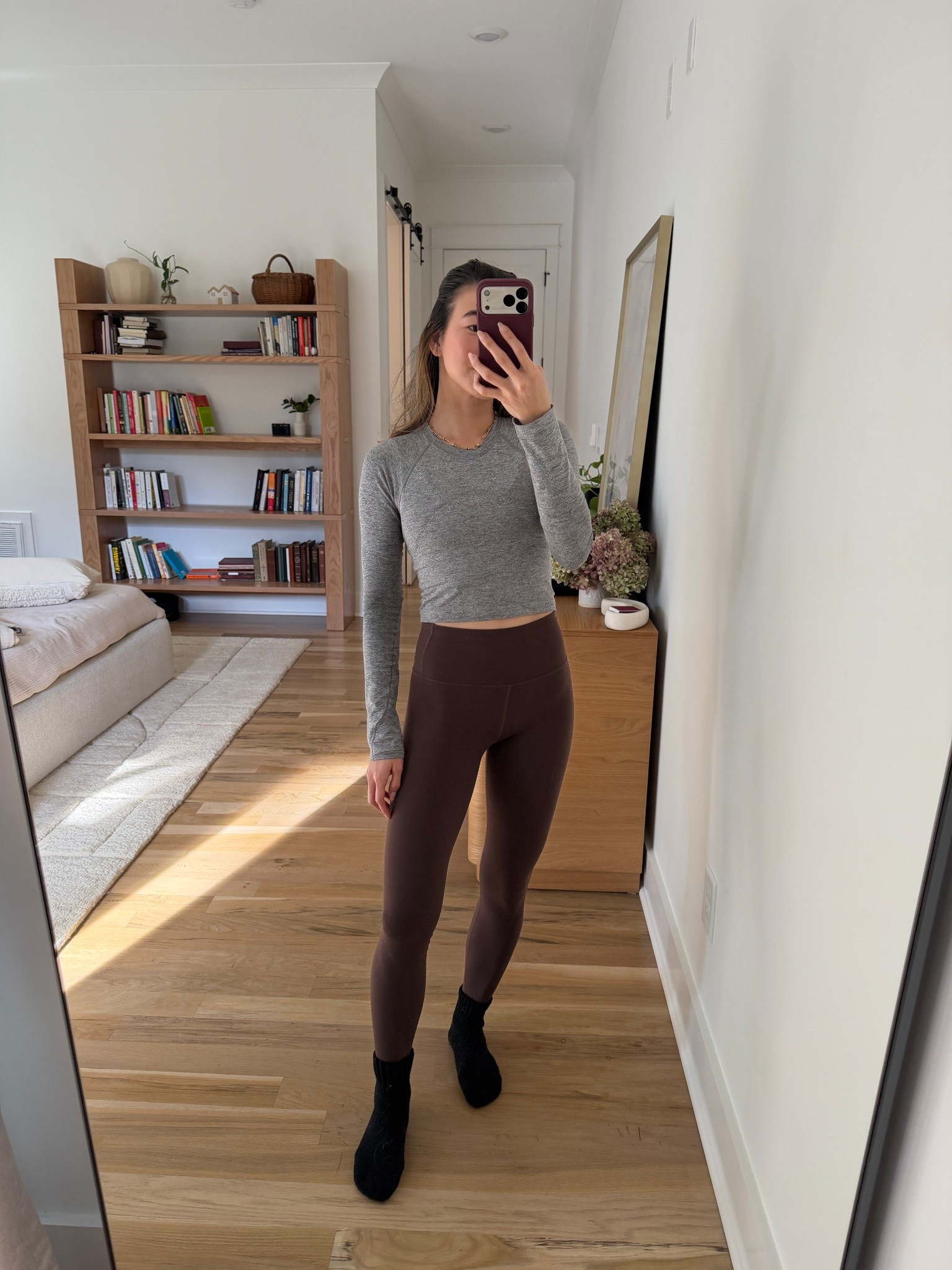 Pilates outfit! I also love this top for running. 

Top size 4, leggings size XS regular length 

Activewear, workout outfit 

#LTKActive #LTKmomlife #LTKPetite