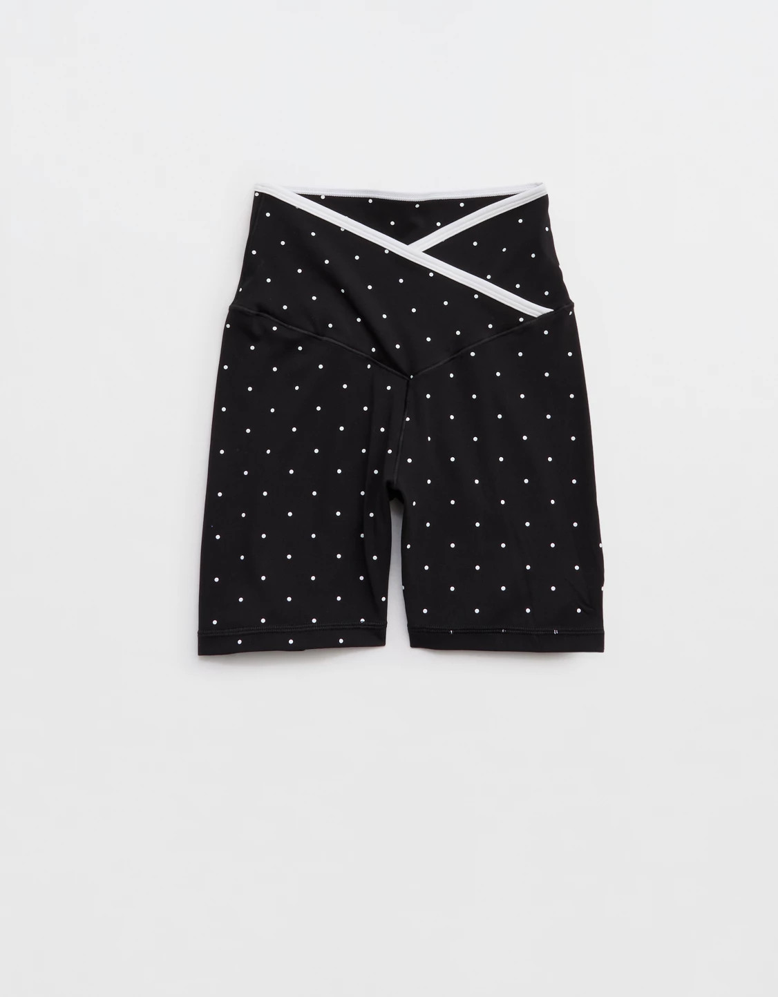 OFFLINE By Aerie Real Me Tipped Crossover High Waisted 5" Bike Short | Aerie
