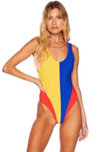 Bree One Piece Preppy Primary | Beach Riot