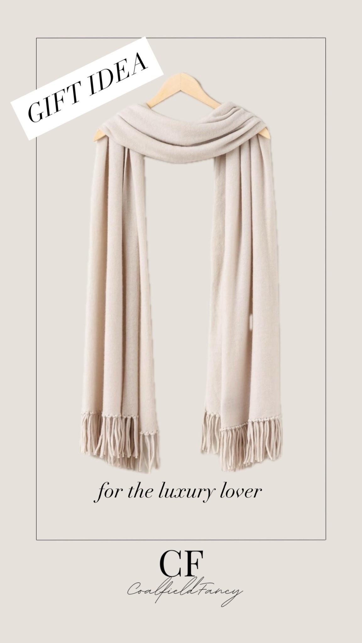 Cashmere scarf
Gift idea for the luxury lover!


#LTKGiftGuide