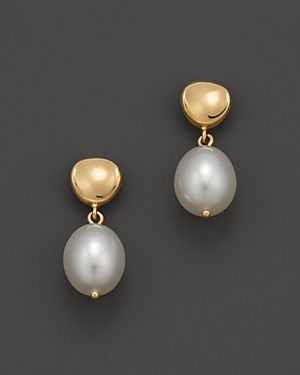 Cultured Freshwater Round Pearl Drop Earrings in 14K Yellow Gold | Bloomingdale's (US)