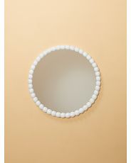 32in Beaded Frame Round Wall Mirror | HomeGoods
