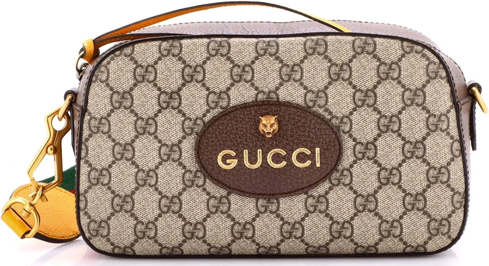 Amazon.com: Gucci, Pre-Loved Neo Vintage Camera Messenger Bag GG Coated Canvas, Brown : Amazon Lu... | Amazon (US)