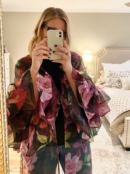 Ruffle sleeve kimono on major sale 

#LTKfindsunder100 #LTKstyletip #LTKsalealert