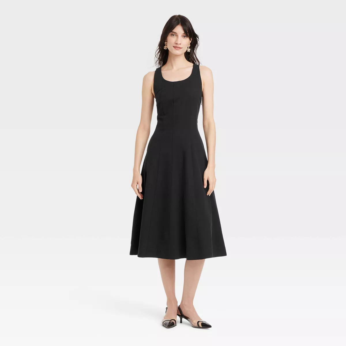 Women's Corset Midi A-Line Dress - A New Day™ | Target