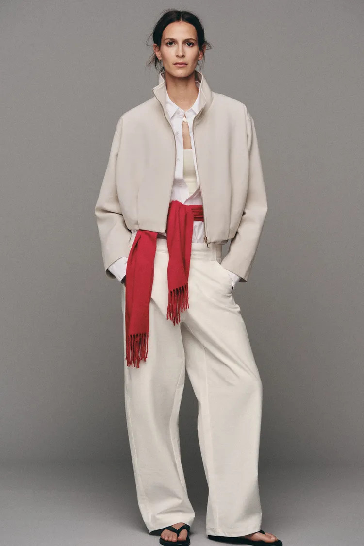 STAND-UP COLLAR BOMBER JACKET | Zara US