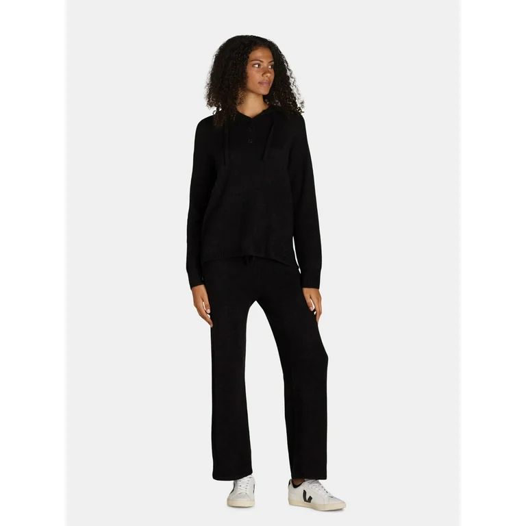 Time and Tru Women's and Women's Plus Sweater Hoodie and Pants Set, 2-Piece, Sizes XS-4X | Walmart (US)