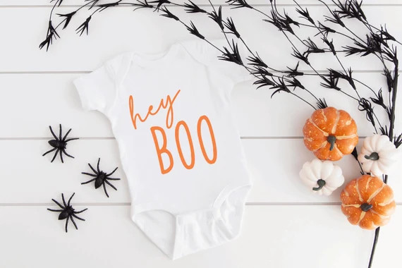 Hey BOO Baby Bodysuit One Piece Fall baby Clothing Pumpkin | Etsy | Etsy (US)