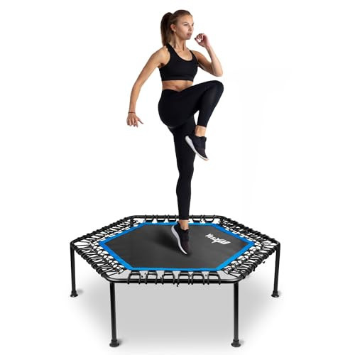 Yes4All Rebounder Trampoline for Adults, 48-Inch, 350 LBS Stable & Silent Exercise Trampoline for Rebounding, Jumping Cardio | Amazon (US)