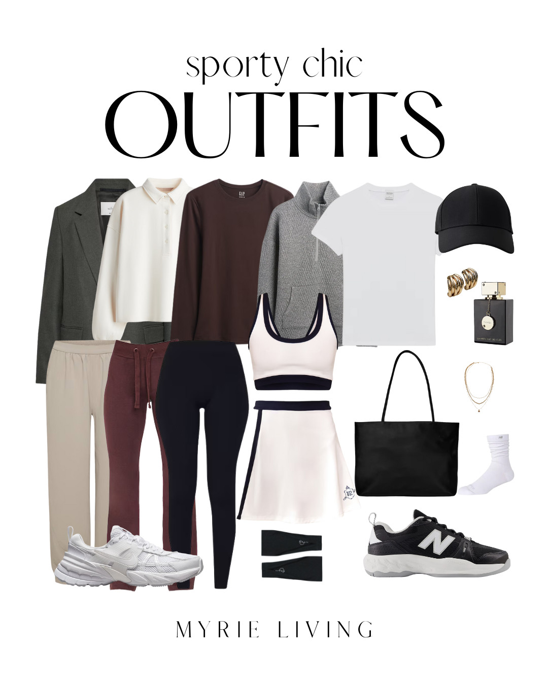 These pieces are perfect for days when you want to feel put together but still comfy. I love pairing joggers and sneakers with a tailored blazer or layering a tennis skirt with a casual sweatshirt for that effortless, on-the-go vibe. 

// Sporty, Sporty Outfit, Sporty Chic, Fitness, Fitness Outfits, Gym Fitness, Gym Outfits Amazon, Amazon Fitness, Athleisure, Athleisure Outfits, Womens Athleisure, ActiveWear, Gym Outfits, Gym Outfit Womens, Gym Wear, Gym Sets, Gym Bag, Gym Shoes, Running Shoes, Womens Running Shoes, Gym Clothes, Workout, Workout Outfits, Workout Shoes, Workout Clothes, Workout Tops, Cropped Jacket, Sports, Sportswear, Sports Wearing, Perfume, Parfum, Hat Baseball, Crew Socks, Tshirt, White Tshirt, Tote Bag, Half Zip Pullover, Blazer, Leggings, Pants, Crop Top, Sweatshirt, Zip up Sweatshirt 

 #LTKActive #LTKStyleTip #LTKShoeCrush