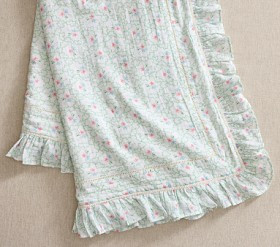 Hill House Home Floral Trellis Oversized Organic Muslin Baby Blanket | Pottery Barn Kids