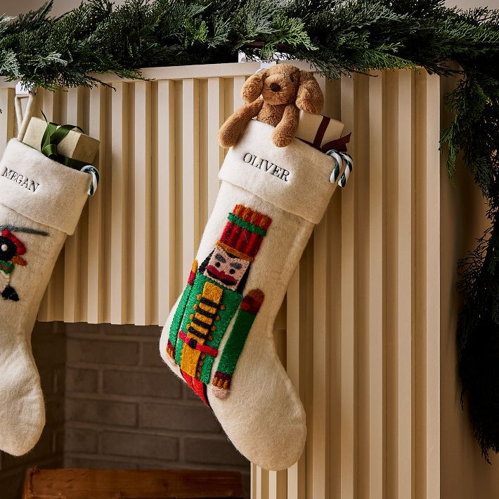 Felt Nutcracker Stocking | West Elm (US)