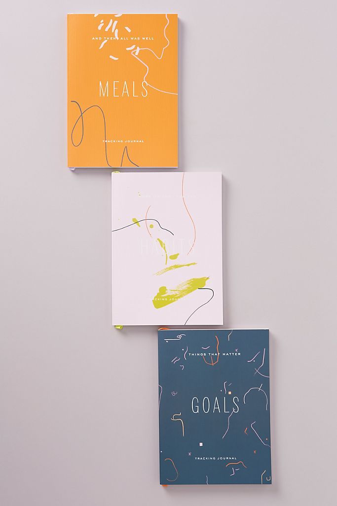 Wellness Tracking Journals, Set of 3 | Anthropologie (US)