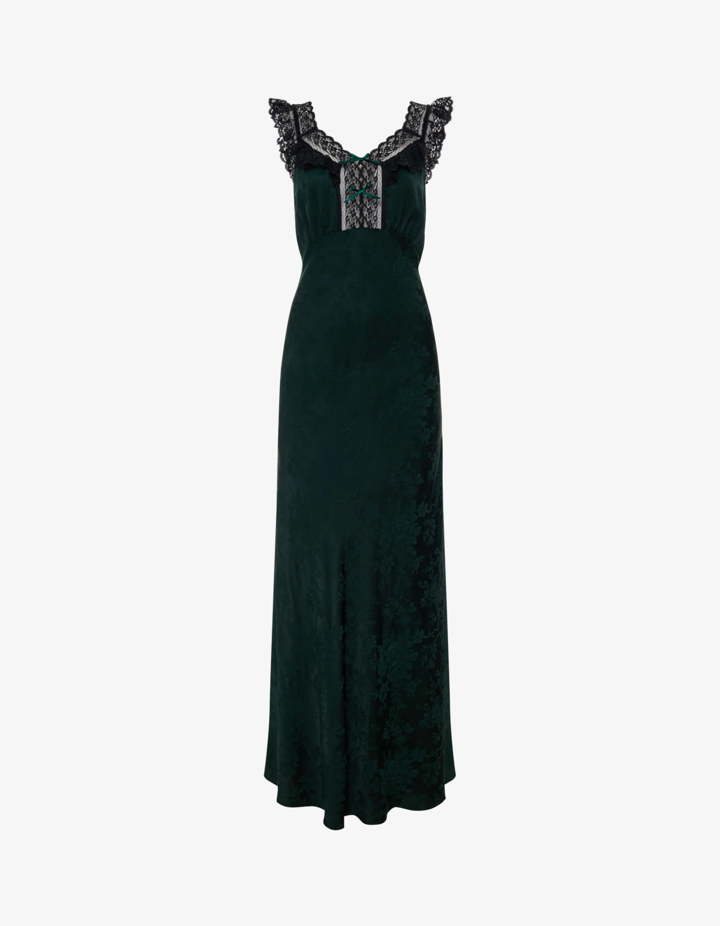 Windsor Maxi Dress | Emerald Jacquard | Rumored
