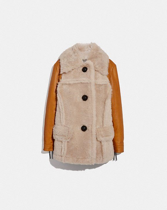Shearling Leather Coat | Coach (US)