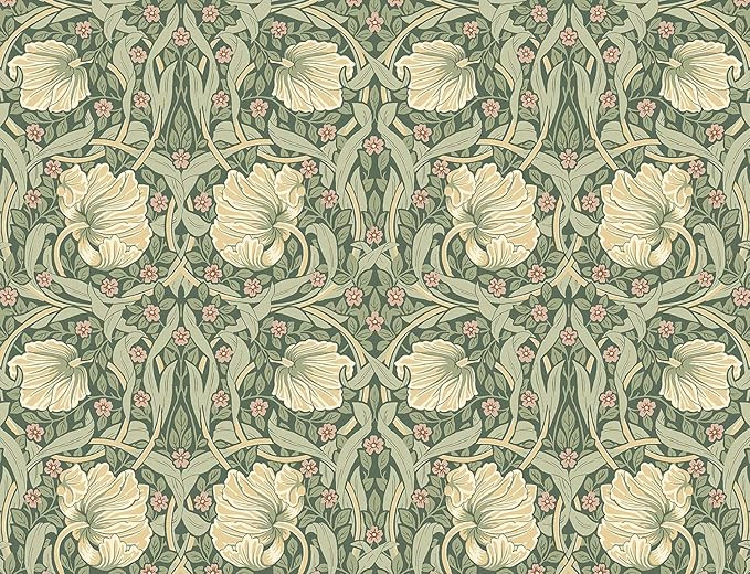 NextWall Pimpernel Floral Peel and Stick Wallpaper (Gardenia & Sage) | Amazon (US)