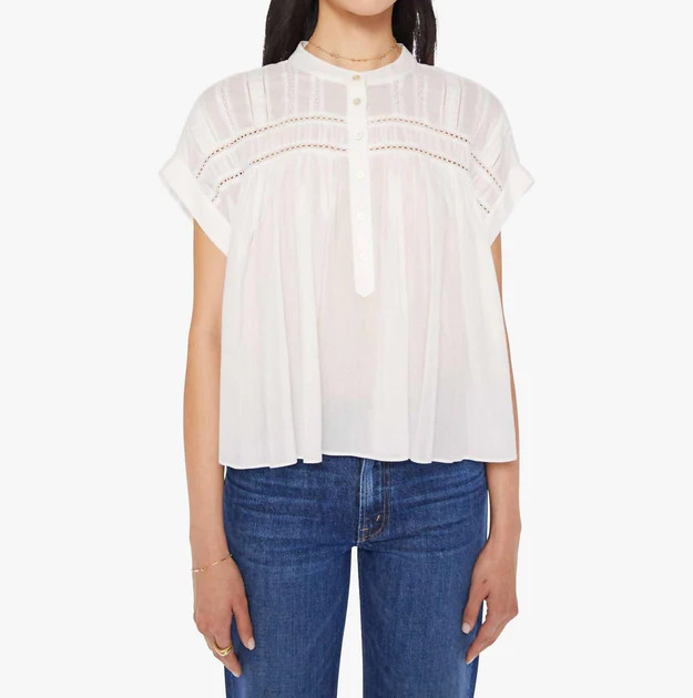 Louelle Top In White | Shop Simon
