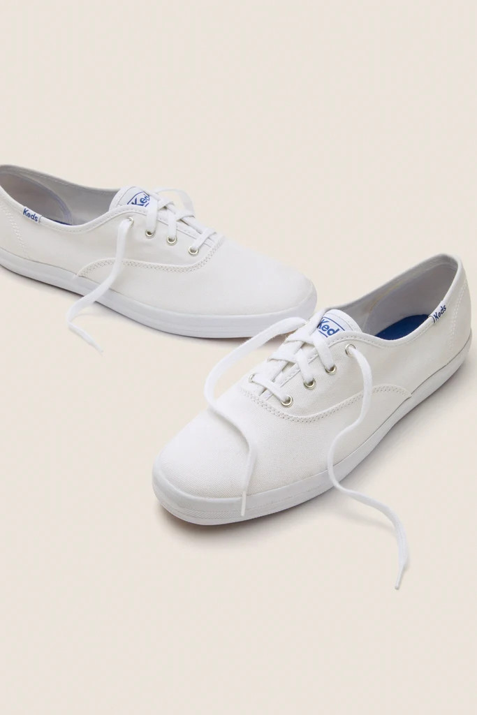 White Champion Canvas Sneakers | Tuckernuck (US)